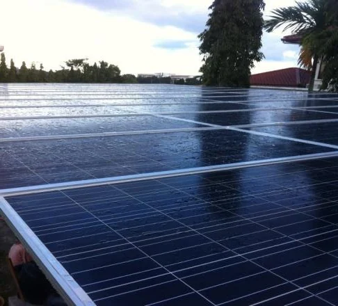 Completed residential solar installation in Lahad Datu, Sabah